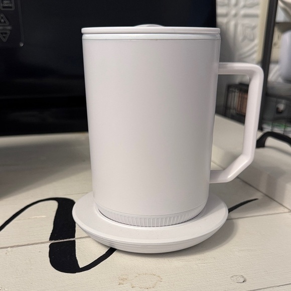 Self-Heating Ion Mug with Coaster - White - Picture 2 of 4